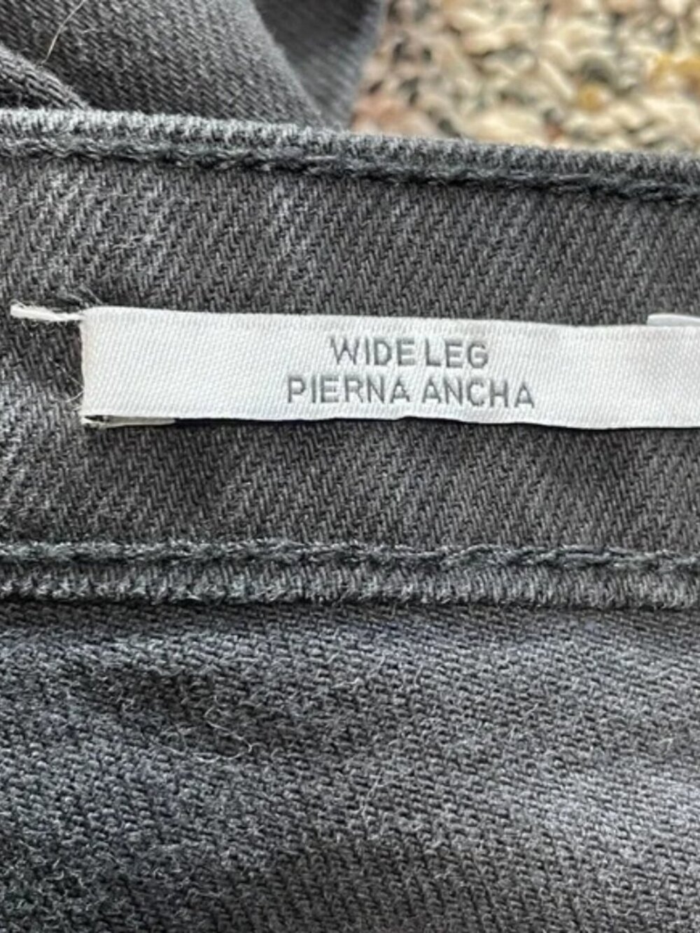 Ava & Viv High Rise Wide Leg Black Wash Plus Size 26 Denim Trousers | NWOT - Picture 6 of 11